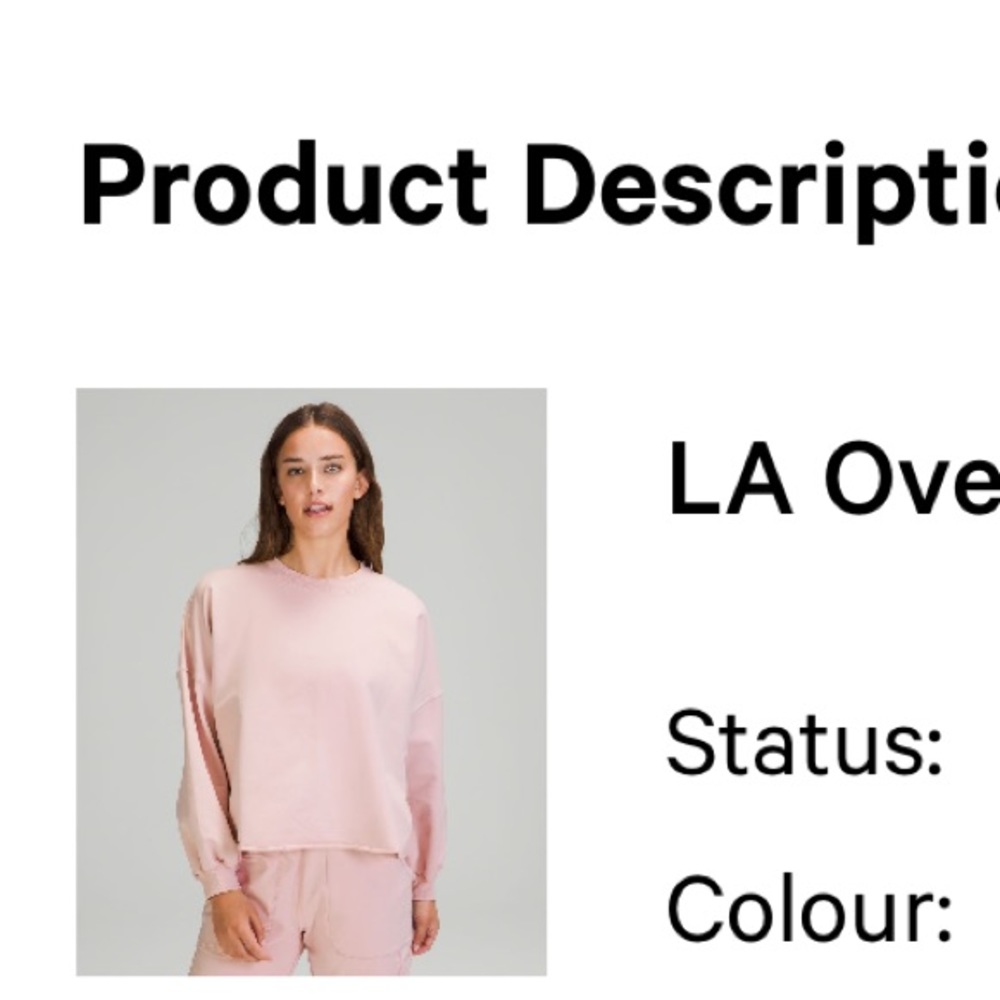 lululemon sweatshirt